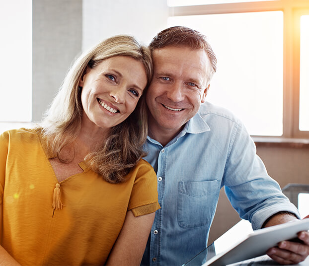 smiling couple