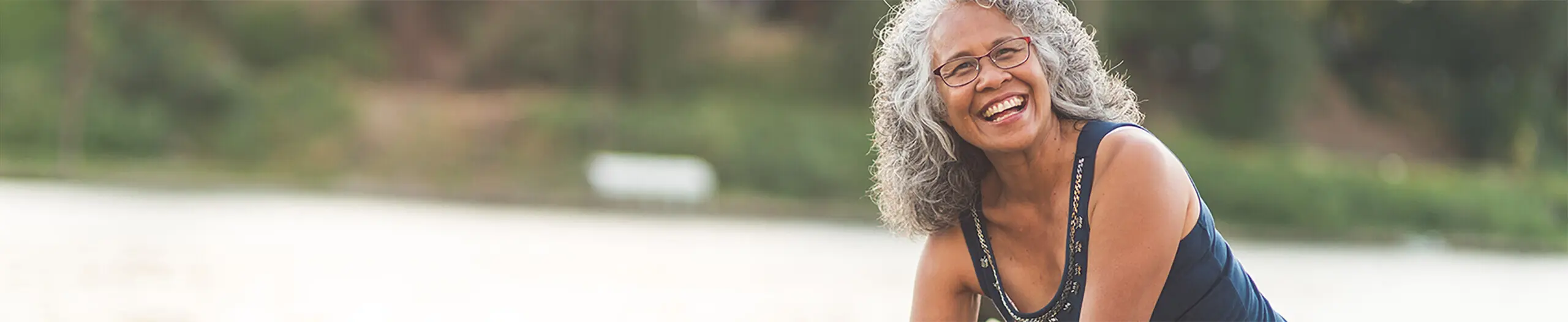 woman smiling