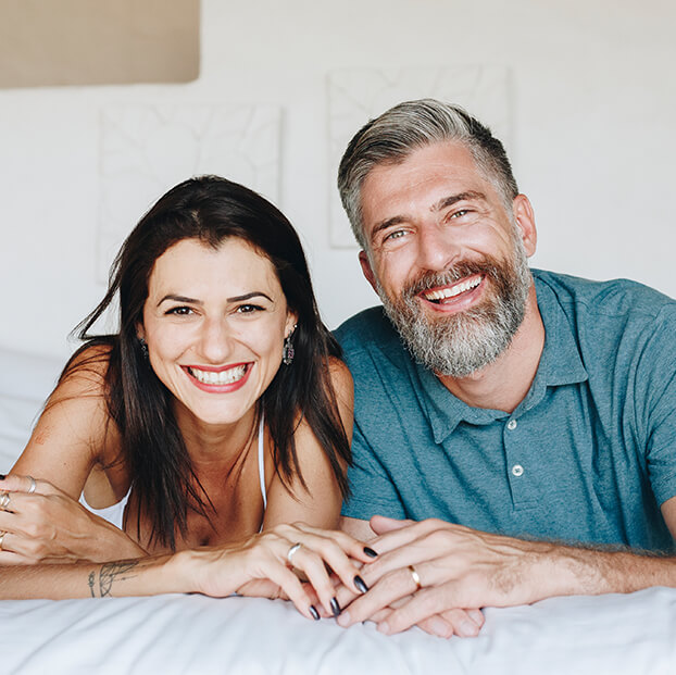 smiling couple