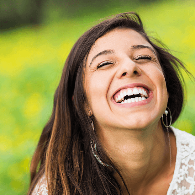 woman smiling