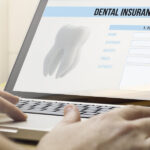 computer screen showing dental insurance benefits