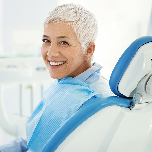 woman at dentist